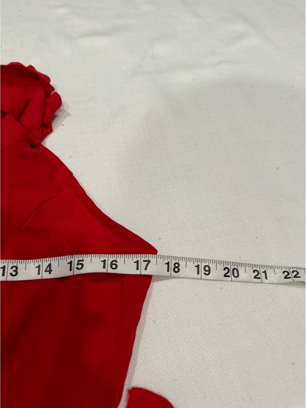 NWT PrettyLittleThing Red Cold Shoulder Ruffle Maxi Dress Size 8 - Picture 7 of 9